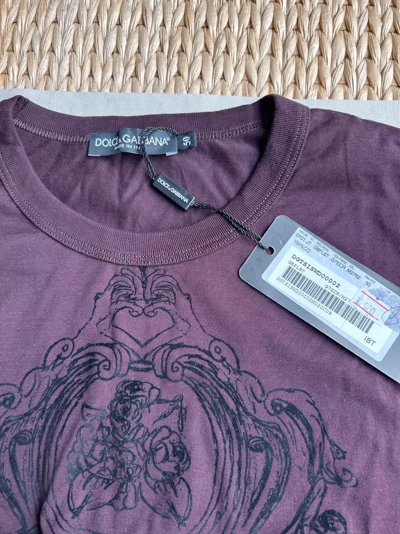 Dolce & Gabbana DG Short Sleeve T-Shirt in Navy Blue Size US M / EU 48-50 / 2 - 4 Thumbnail