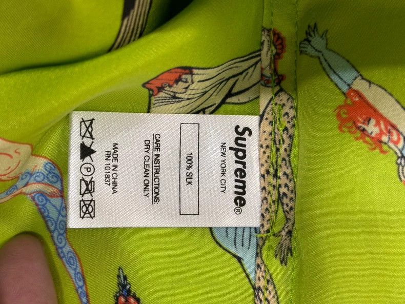 Bape Supreme Alphabet Silk Short Sleeve Shirt Size US M / EU 48-50 / 2 - 4 Thumbnail