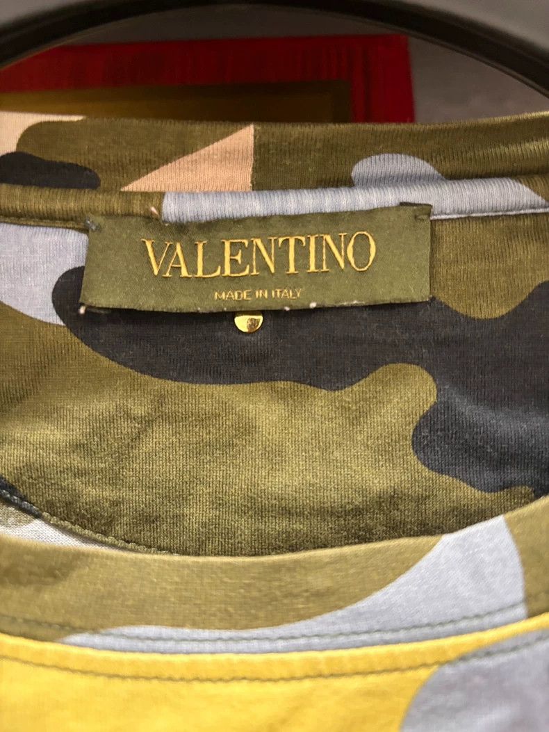 Valentino Valentino Camo Short Sleeve T-Shirt M Size US M / EU 48-50 / 2 - 3 Thumbnail