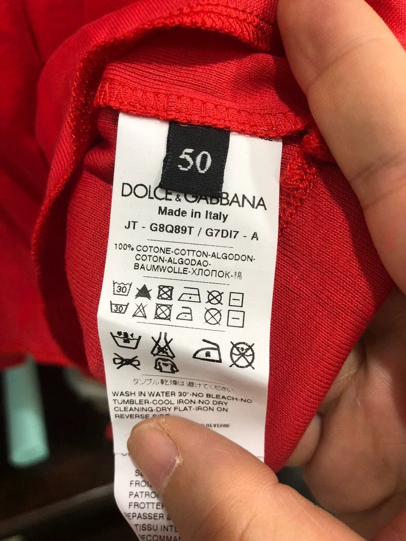 Dolce & Gabbana Dolce & Gabbana Red T-Shirt Playboy Series Size US L / EU 52-54 / 3 - 6 Thumbnail