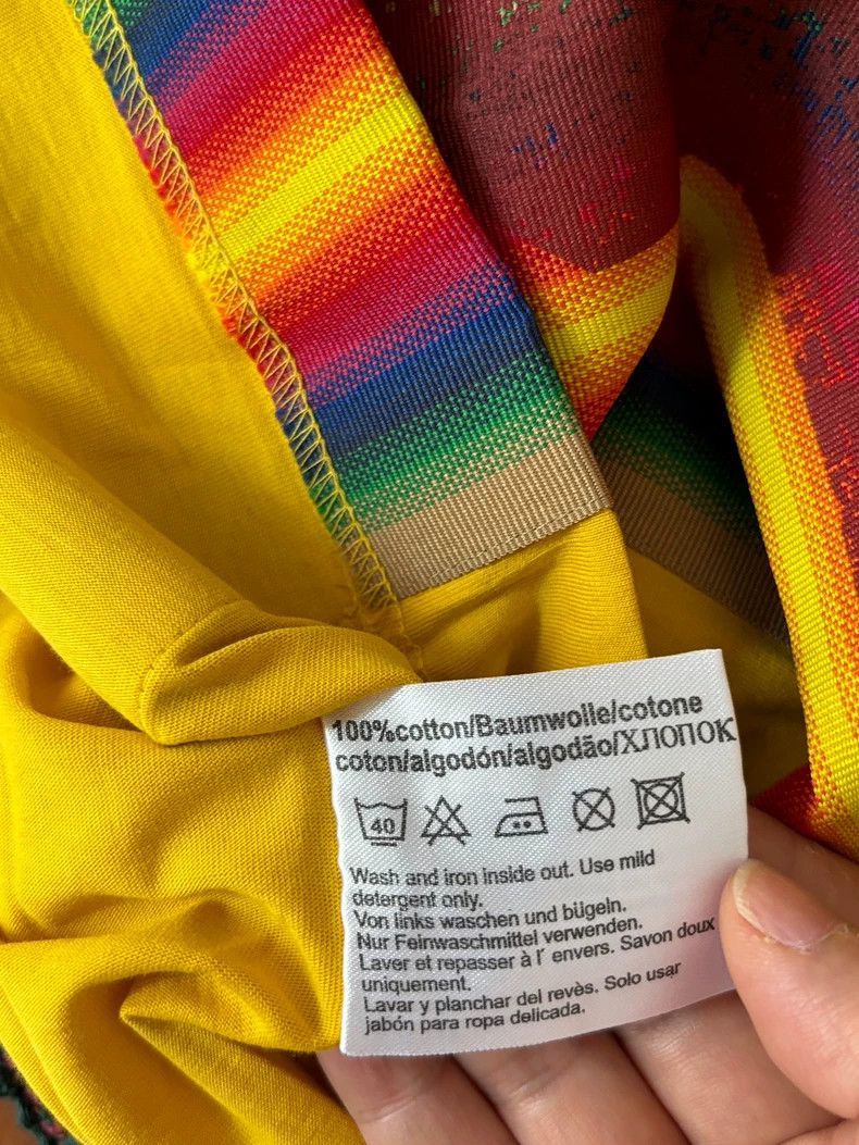 Emporio Armani Yellow Short Sleeve Graphic T-Shirt Size US M / EU 48-50 / 2 - 6 Thumbnail