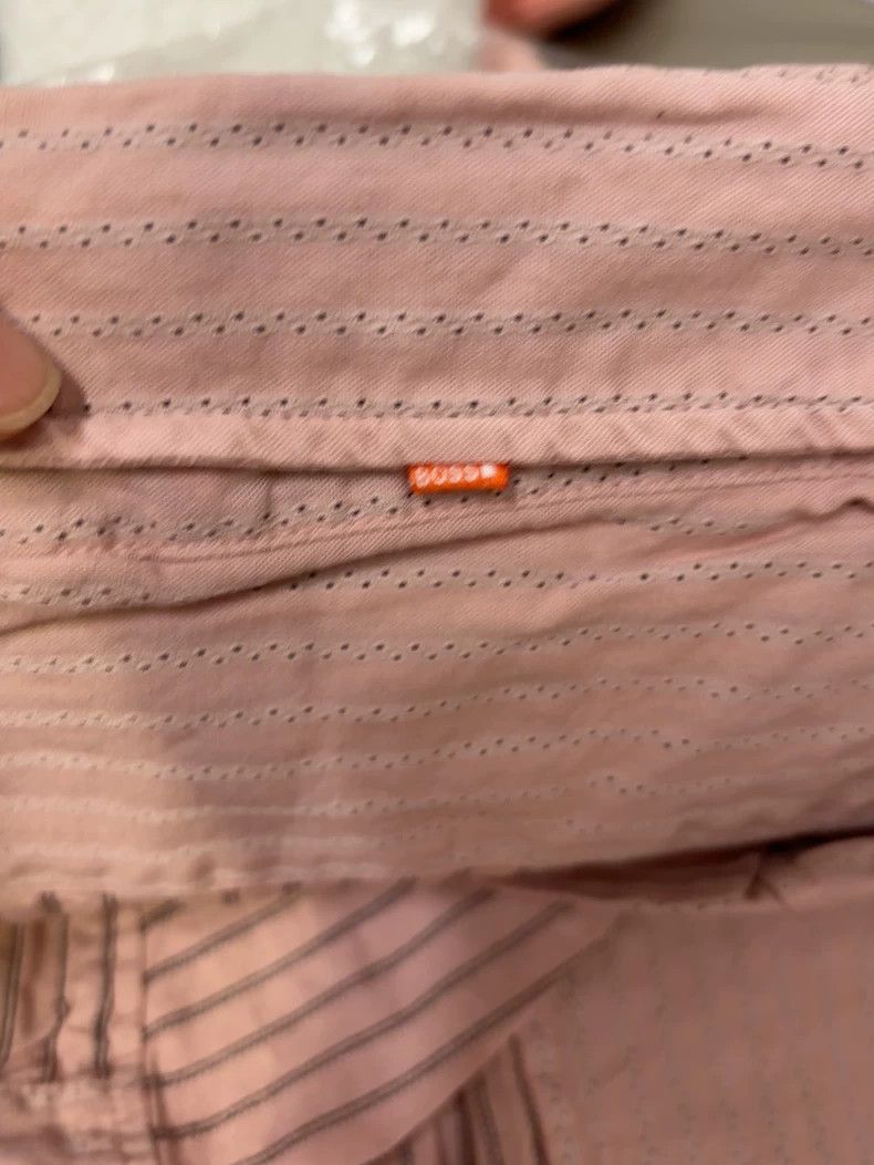 Emporio Armani Boss Short Sleeve Pink Shirt Size US M / EU 48-50 / 2 - 7 Thumbnail