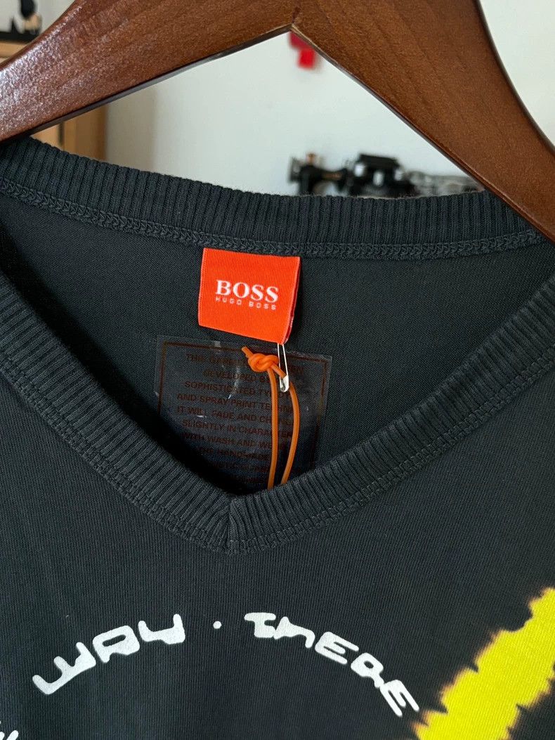 Emporio Armani Boss Short Sleeve T-Shirt with Yellow Design Size US M / EU 48-50 / 2 - 3 Thumbnail