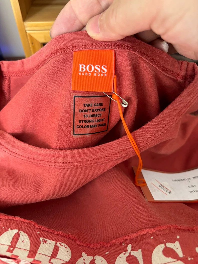 Emporio Armani Boss Short Sleeve T-Shirt with Orange Label Size US L / EU 52-54 / 3 - 5 Thumbnail