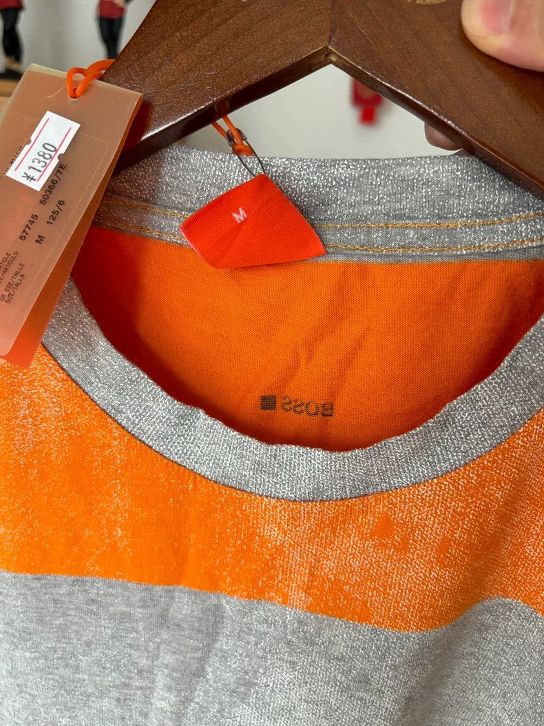 Emporio Armani Boss Short Sleeve T-Shirt with Orange Stripes Size US M / EU 48-50 / 2 - 4 Thumbnail