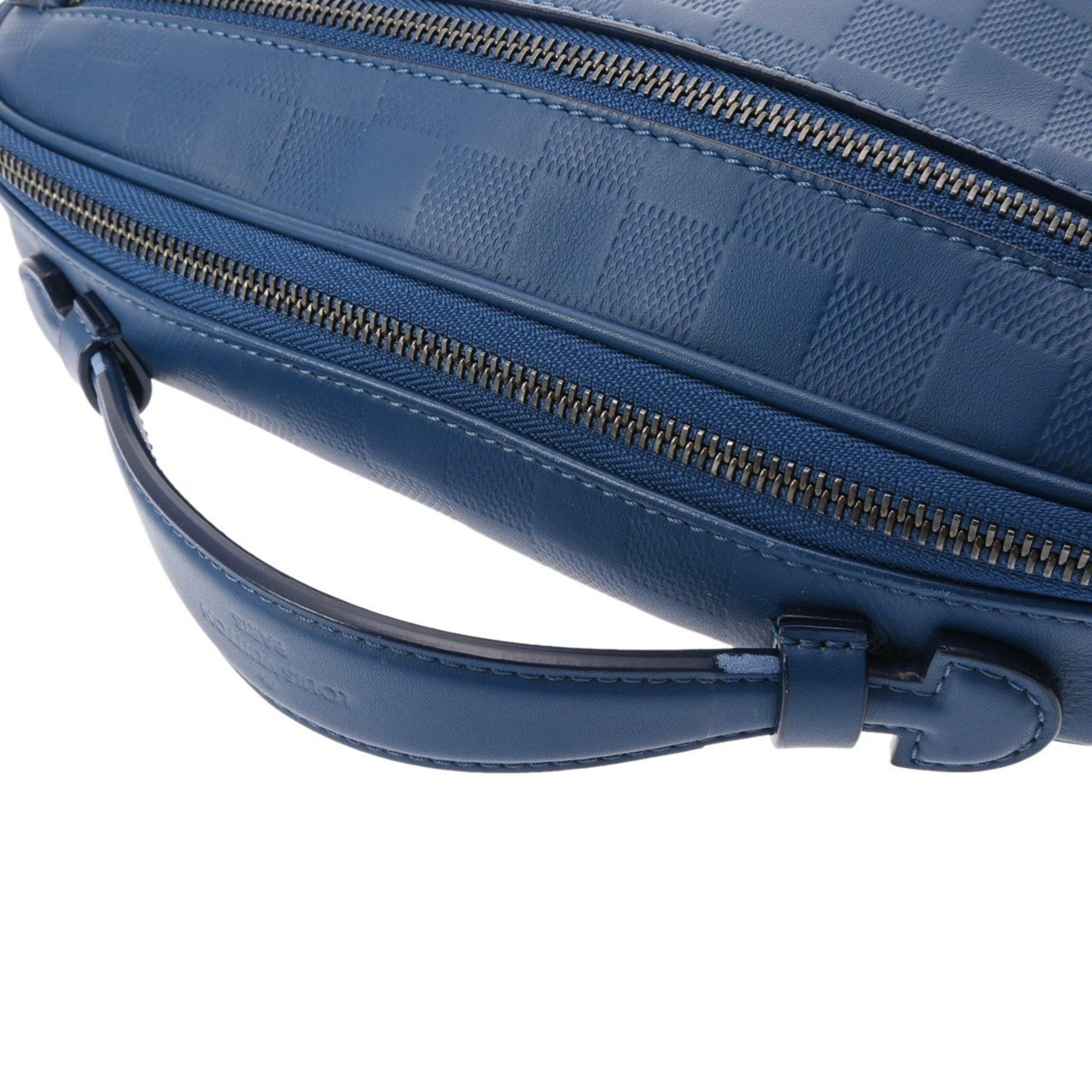 Louis Vuitton LOUIS VUITTON Damier Infini Umbrella Neptune N41354 Men's Leather Body Bag Size ONE SIZE - 4 Thumbnail