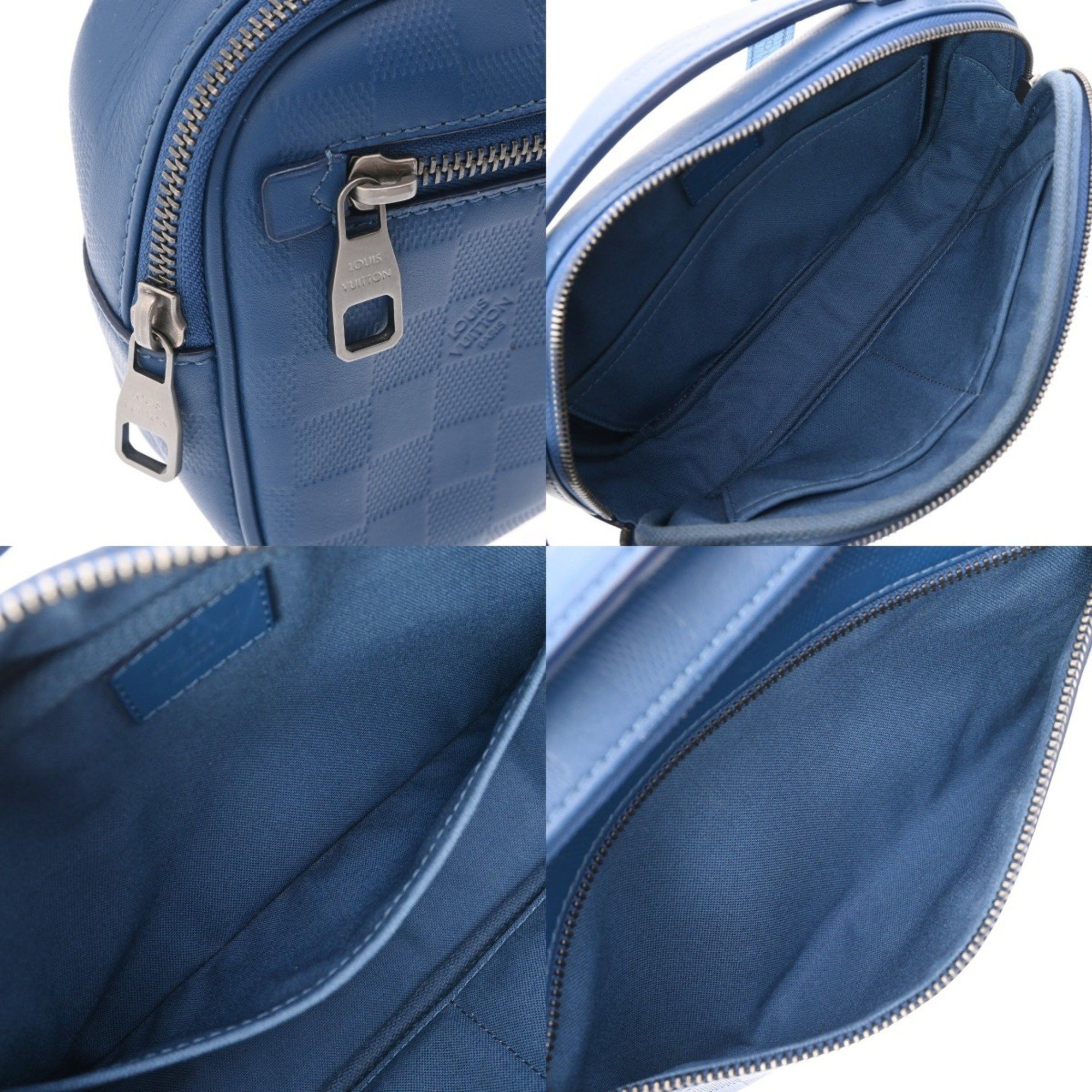 Louis Vuitton LOUIS VUITTON Damier Infini Umbrella Neptune N41354 Men's Leather Body Bag Size ONE SIZE - 9 Thumbnail