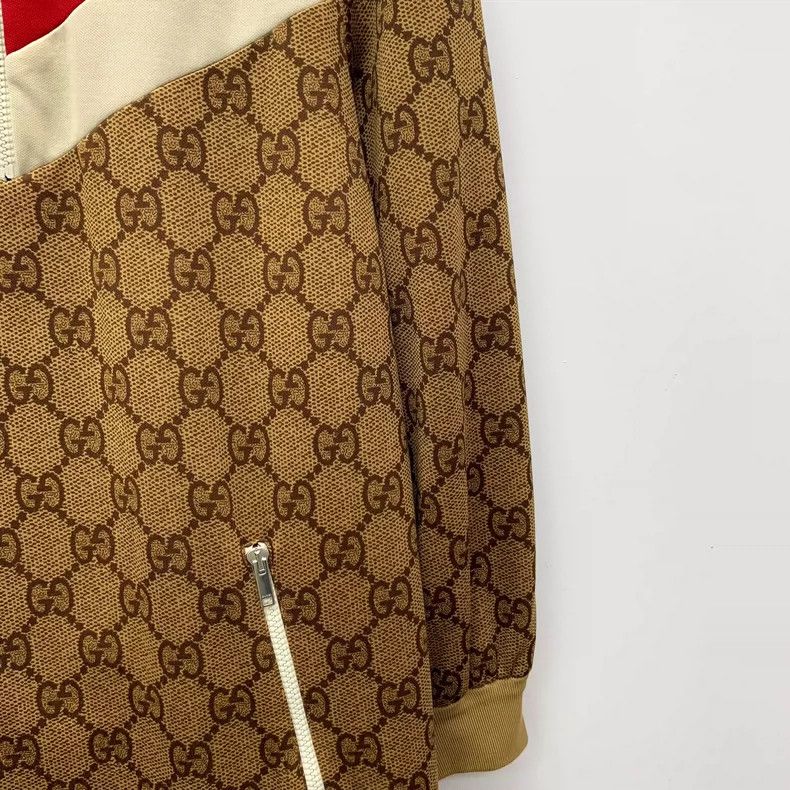 Gucci Gucci Brown Stripe Logo Half-Zip Long Sleeve Dress Size M / US 6-8 / IT 42-44 - 4 Thumbnail