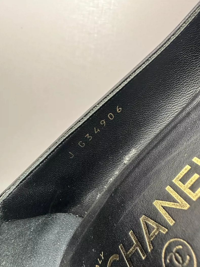 Chanel Chanel Black High Heel Shoes with Logo Size US 10 / EU 43 - 9 Thumbnail