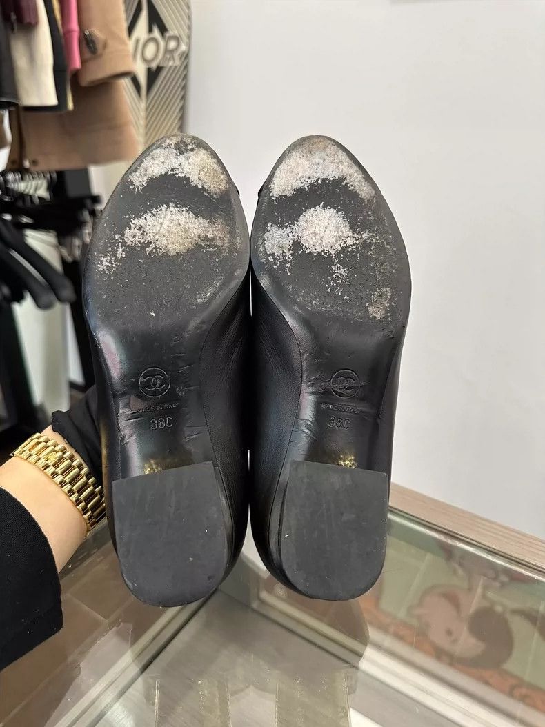 Chanel Chanel Black High Heel Shoes with Logo Size US 10 / EU 43 - 5 Thumbnail