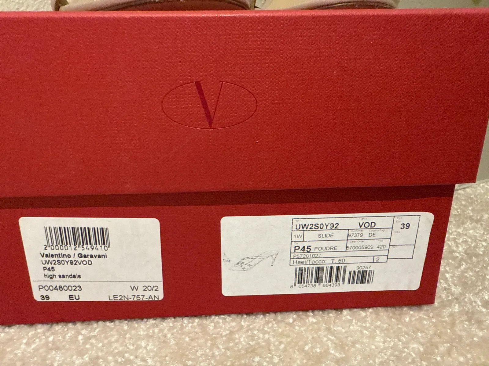 Valentino Valentino Valentino garavani poudre slide high sandals Heels Size US 9 / IT 39 - 3 Thumbnail