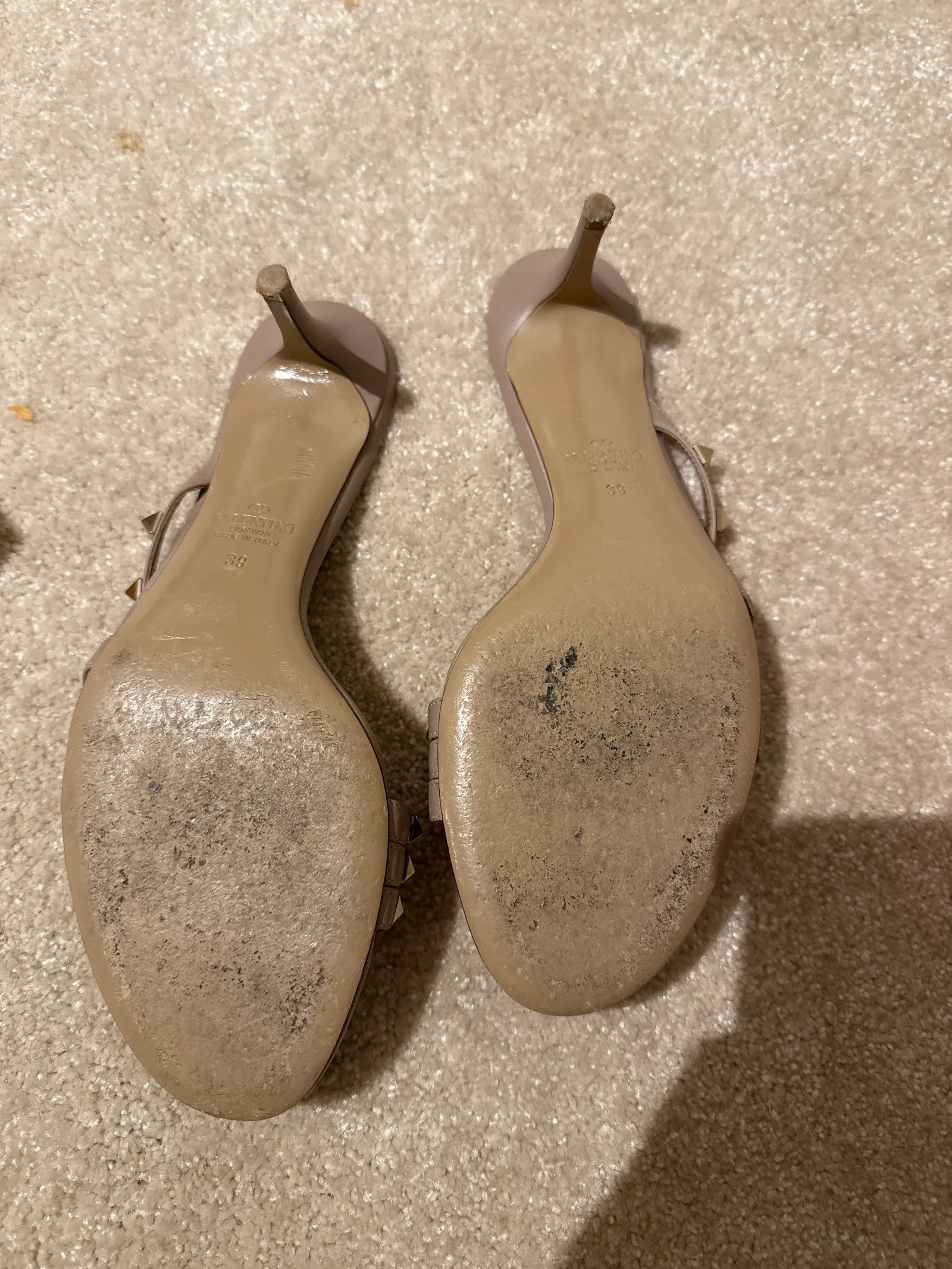 Valentino Valentino Valentino garavani poudre slide high sandals Heels Size US 9 / IT 39 - 5 Thumbnail