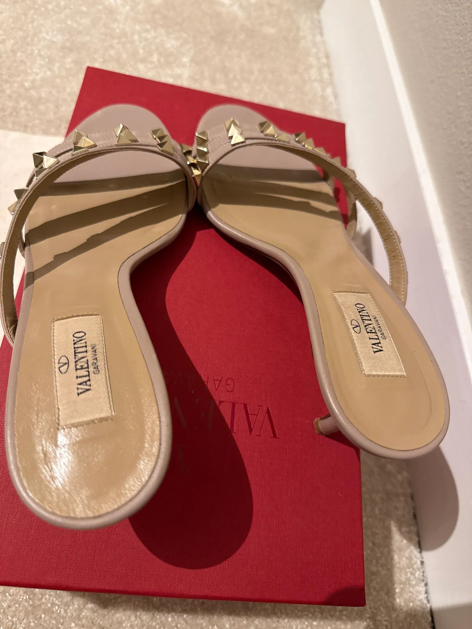 Valentino Valentino Valentino garavani poudre slide high sandals Heels Size US 9 / IT 39 - 2 Thumbnail
