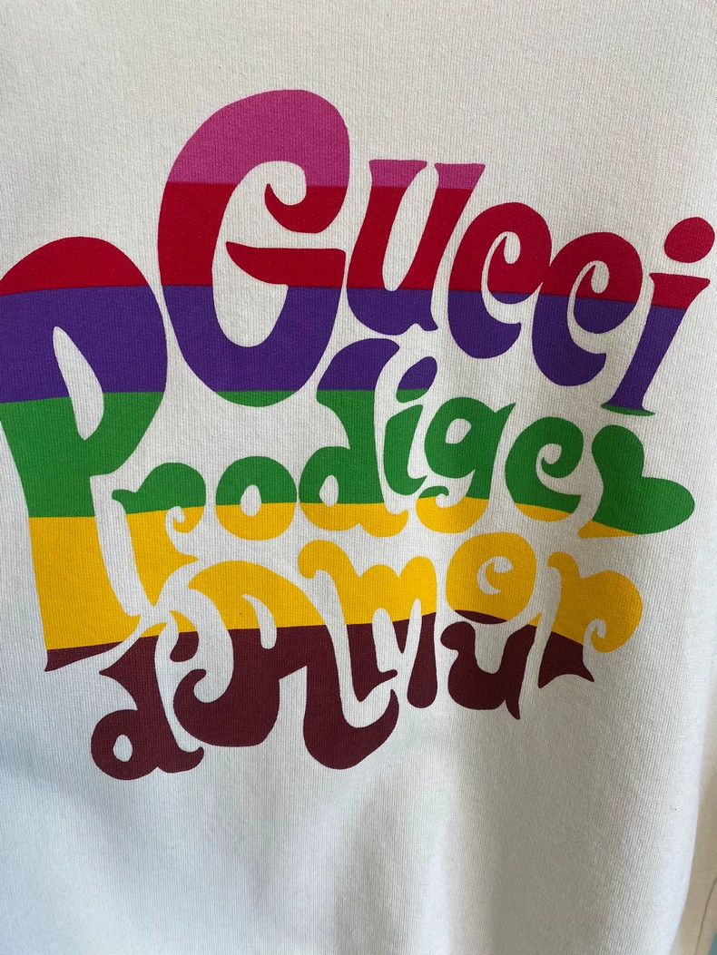 Gucci Gucci Rainbow Logo Sweatshirt Size US M / EU 48-50 / 2 - 2 Thumbnail