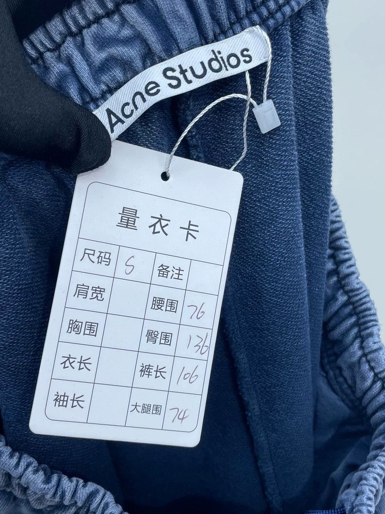 Acne Studios Acne Studios Blue Washed Sweatpants Size US 30 / EU 46 - 7 Thumbnail