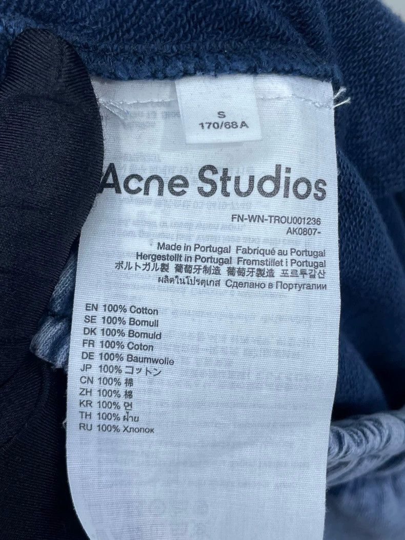 Acne Studios Acne Studios Blue Washed Sweatpants Size US 30 / EU 46 - 8 Thumbnail