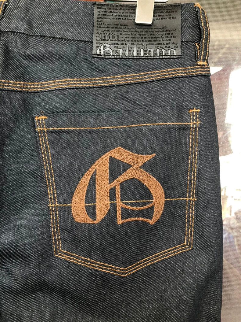 John Galliano Galliano Waxed Denim Pants for Men Size US 44 / EU 60 - 3 Thumbnail