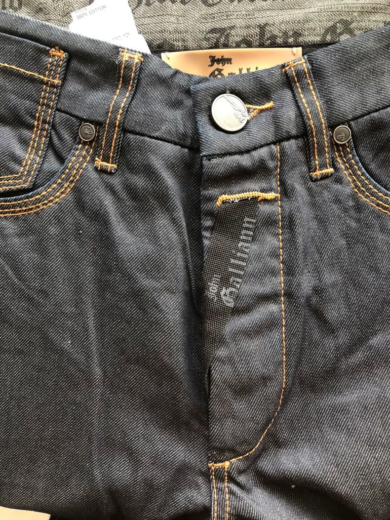 John Galliano Galliano Waxed Denim Pants for Men Size US 44 / EU 60 - 2 Thumbnail