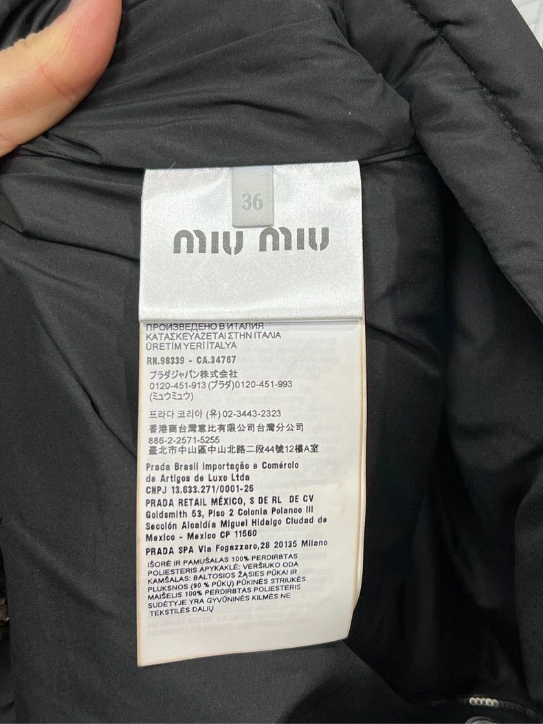 Miu Miu MiuMiu Padded Jacket with Leather Collar Size US S / EU 44-46 / 1 - 5 Thumbnail