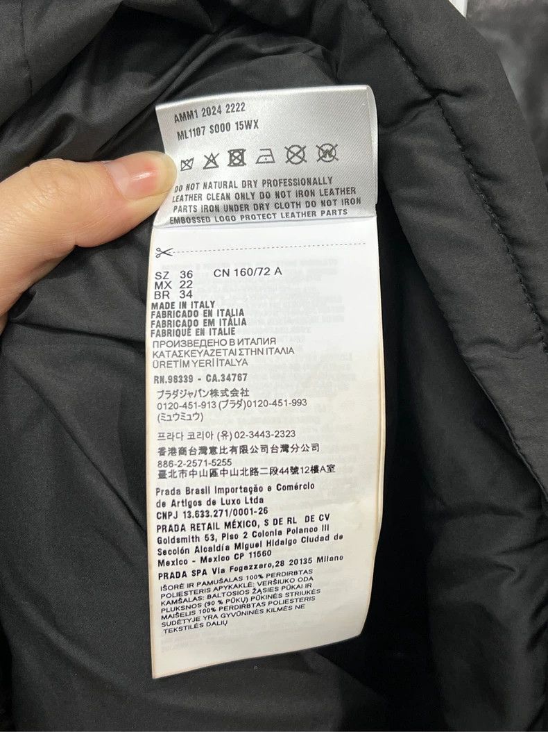 Miu Miu MiuMiu Padded Jacket with Leather Collar Size US S / EU 44-46 / 1 - 6 Thumbnail