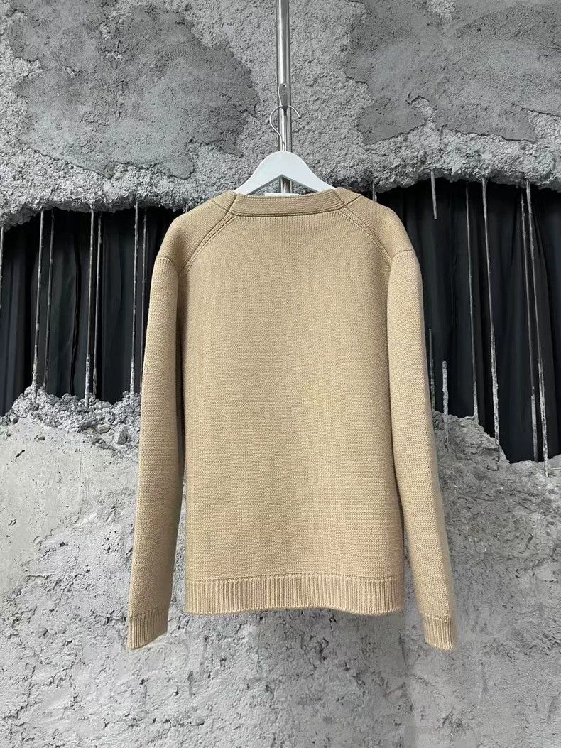 Miu Miu Miu Miu Beige Knit Wool Cardigan Size US S / EU 44-46 / 1 - 2 Thumbnail