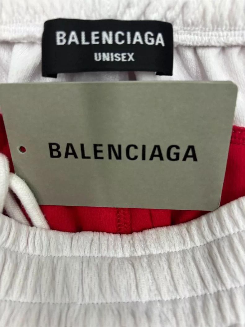 Balenciaga Balenciaga Red and White Hockey Shorts Size US 32 / EU 48 - 3 Thumbnail