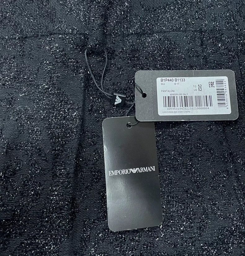 Emporio Armani Emporio Armani Men’s Textured Trousers With Tags Size US 44 / EU 60 - 7 Thumbnail