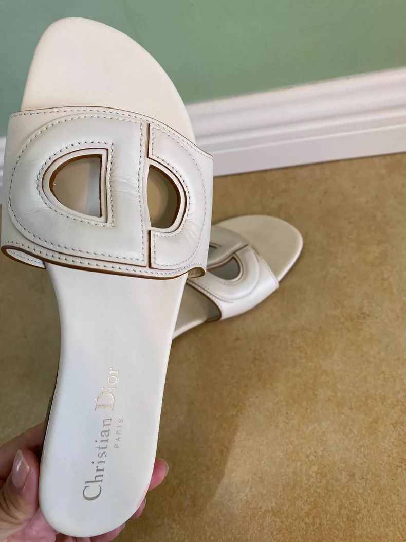 Dior Dior CD Logo Flat Slip-On Sandals Size US 9 / EU 42 - 3 Thumbnail