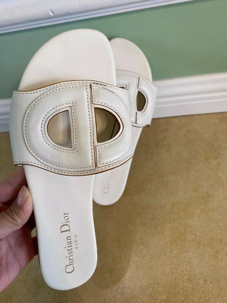 Dior Dior CD Logo Flat Slip-On Sandals Size US 9 / EU 42 - 2 Thumbnail