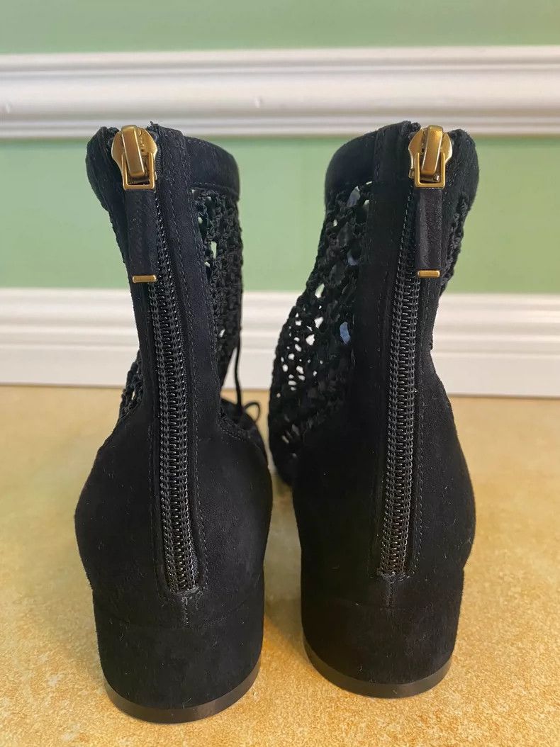 Dior Dior Black Mesh Cut-Out Short Boots Size US 10 / EU 43 - 5 Thumbnail