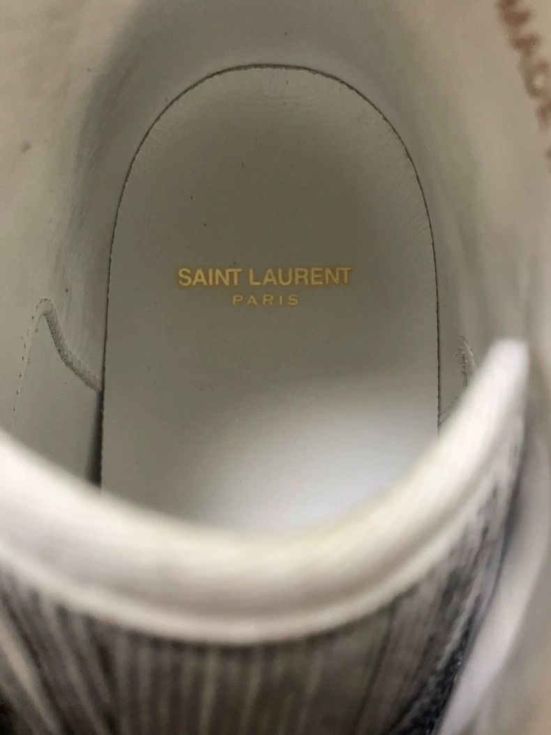 Yves Saint Laurent Saint Laurent High-top Sneakers with Embroidery Size US 10 / EU 43 - 5 Thumbnail