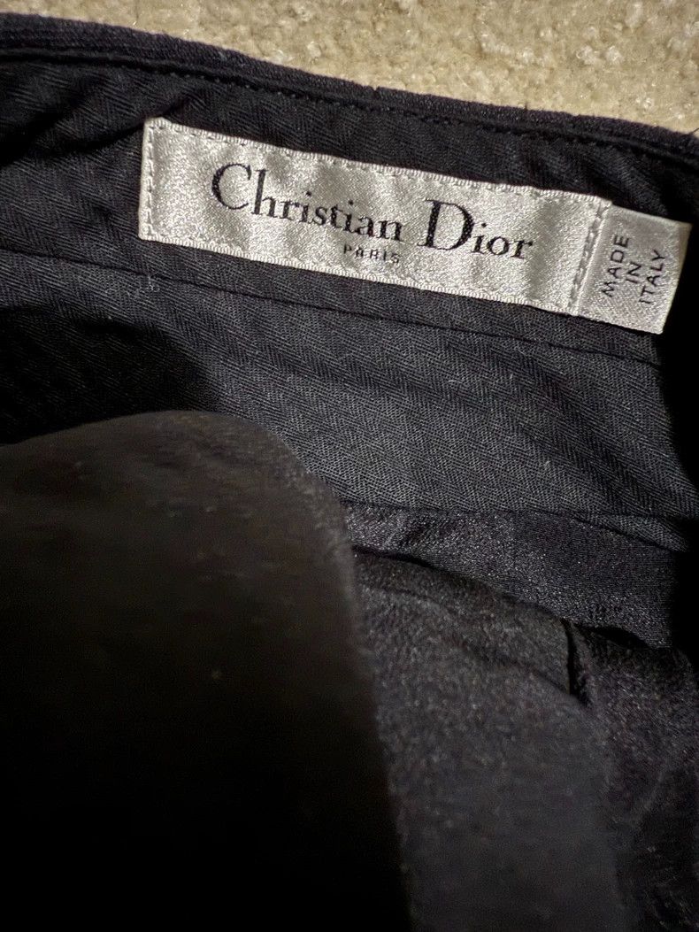 Dior Dior Silk Black Skirt Pants XS Size 22" - 3 Thumbnail