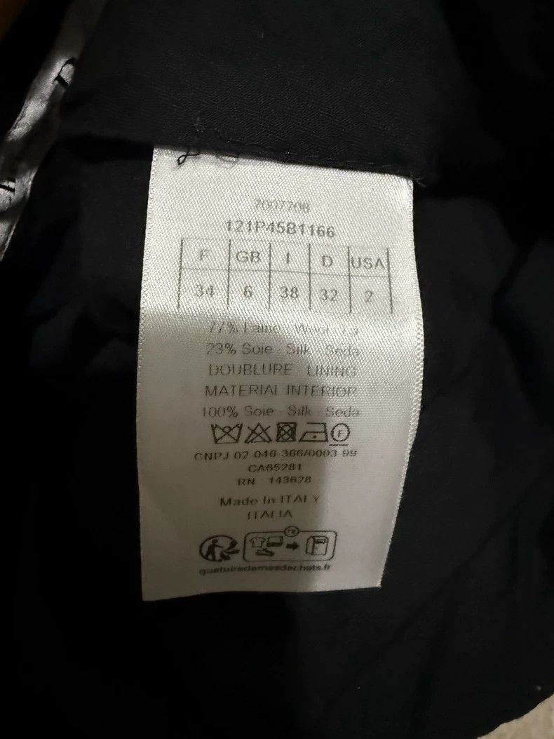 Dior Dior Silk Black Skirt Pants XS Size 22" - 4 Thumbnail