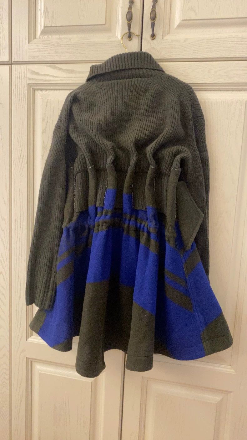 Sacai Sacai Mixed Fabric Coat with Hood Size US M / EU 48-50 / 2 - 7 Thumbnail
