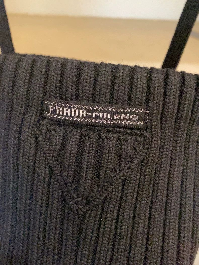Prada Black Knitted Sleeveless Top for Stylish Outfits Size ONE SIZE - 2 Thumbnail