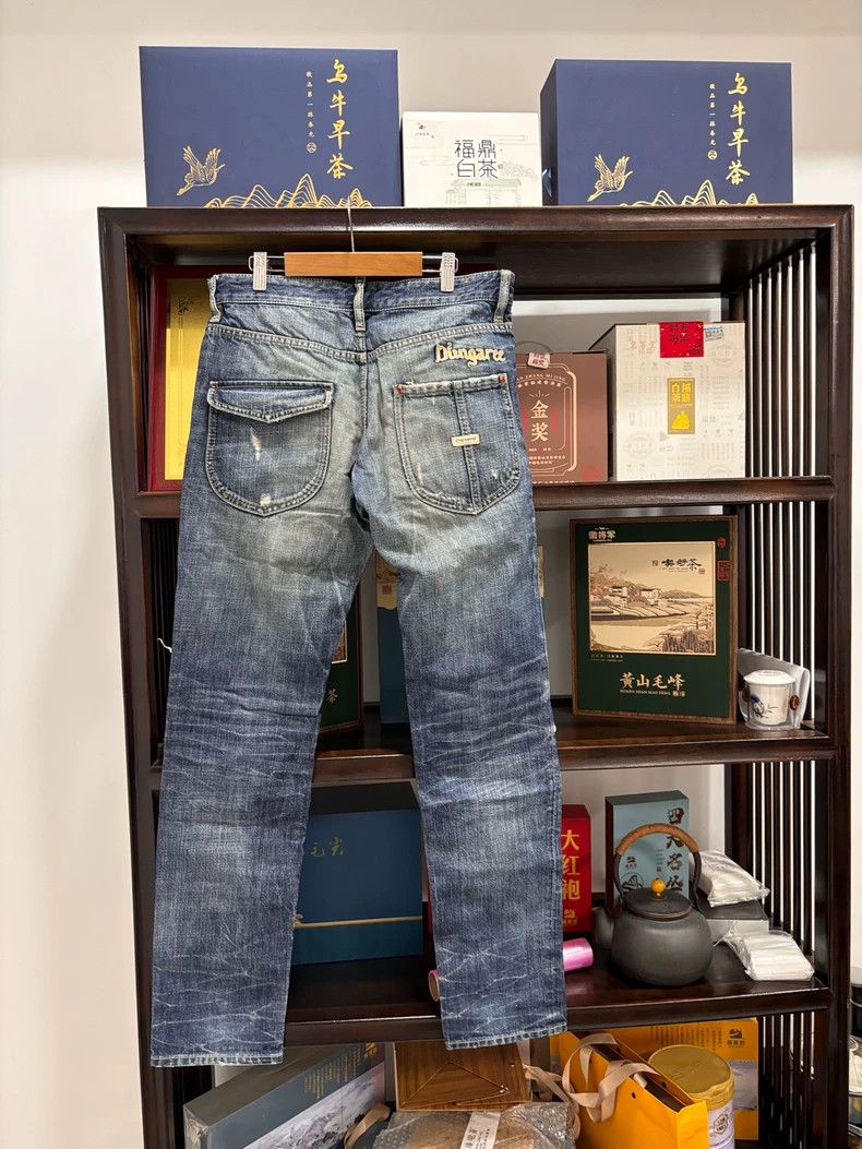 Dsquared2 Dsquared2 Low-Rise Slim Fit Denim Jeans Size US 44 / EU 60 - 2 Thumbnail