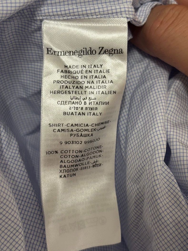 Ermenegildo Zegna Ermenegildo Zegna Italian Short Sleeve Shirt Size US L / EU 52-54 / 3 - 5 Thumbnail