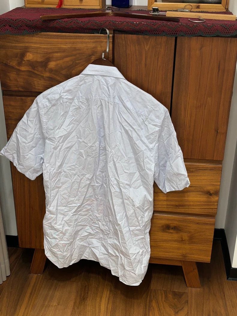 Ermenegildo Zegna Ermenegildo Zegna Italian Short Sleeve Shirt Size US L / EU 52-54 / 3 - 2 Thumbnail