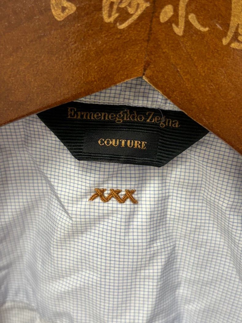 Ermenegildo Zegna Ermenegildo Zegna Italian Short Sleeve Shirt Size US L / EU 52-54 / 3 - 3 Thumbnail