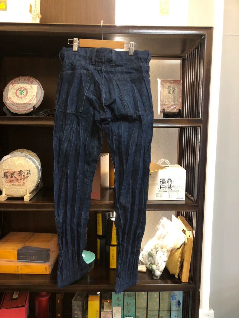 Issey Miyake Issey Miyake Men's Pleated Denim Pants Size US 40 / EU 56 - 2 Thumbnail