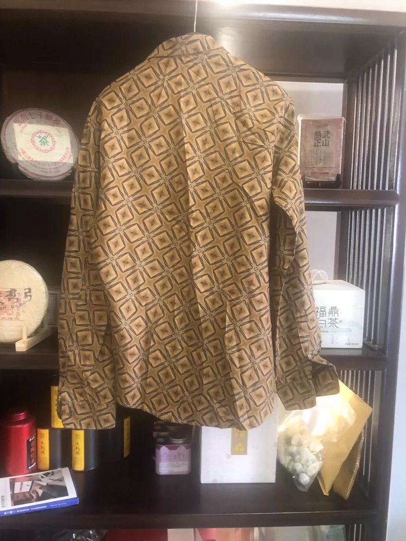 Roberto Cavalli Cavalli Silk Shirt with Geometric Patterns Size US L / EU 52-54 / 3 - 2 Thumbnail