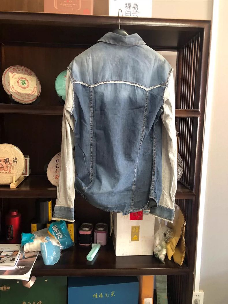 Roberto Cavalli New Cavalli Casual Denim Shirt for Men Size US M / EU 48-50 / 2 - 2 Thumbnail