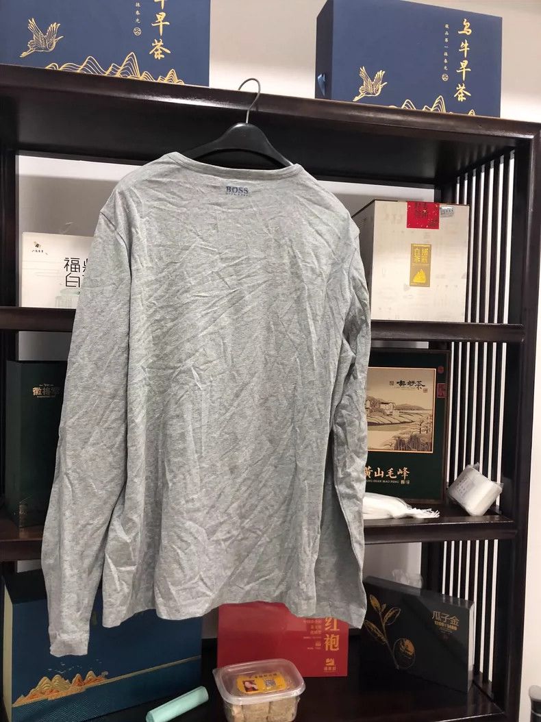 Emporio Armani Long Sleeve T-Shirt with Blue Graphic Design Size US L / EU 52-54 / 3 - 2 Thumbnail