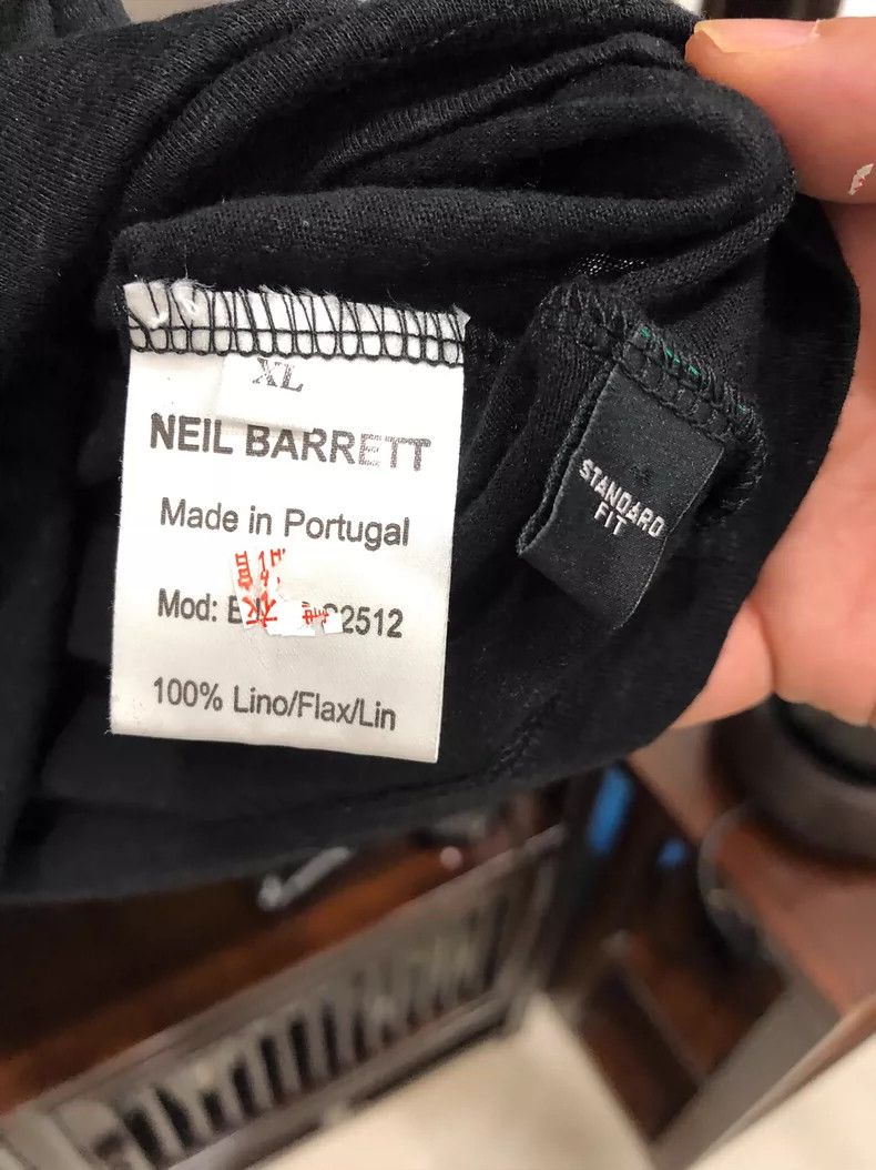 Neil Barrett Neil Barrett Black Graphic T-Shirt Size US L / EU 52-54 / 3 - 5 Thumbnail