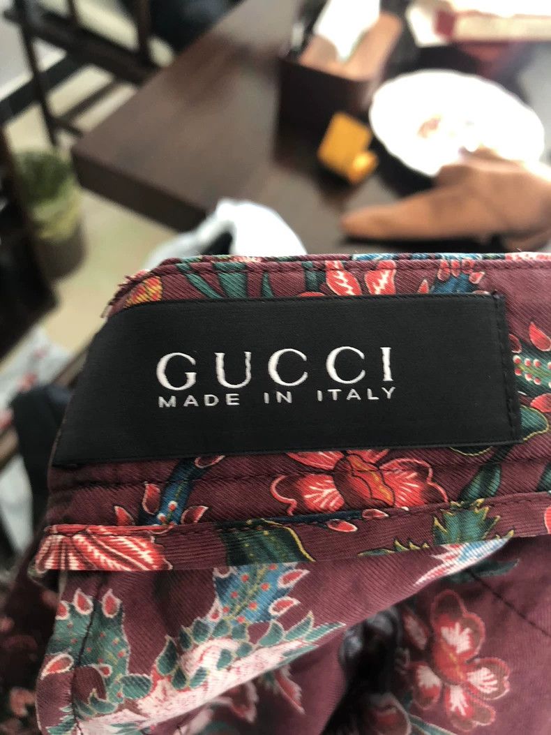 Gucci Gucci Floral Casual Pants with Silk Size US 32 / EU 48 - 3 Thumbnail