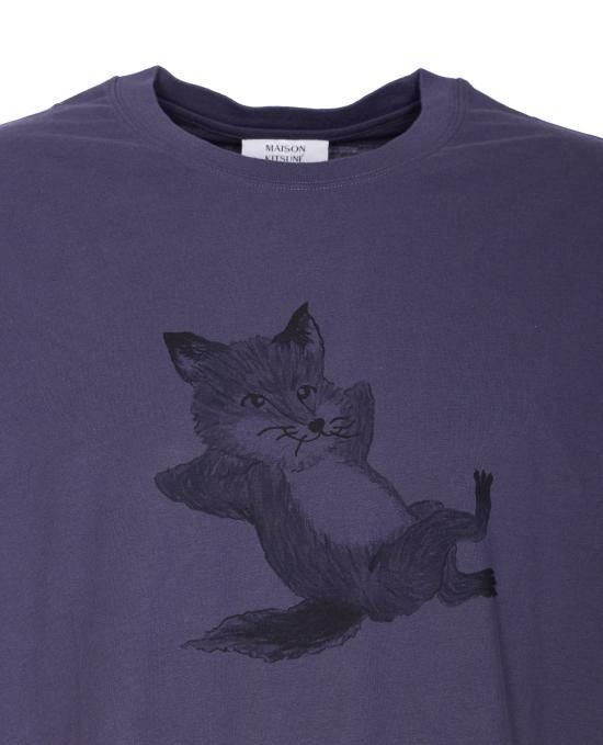 Maison Kitsune MAISON KITSUNE Men T-Shirts OM00108KJ0008 0120 Purple Size US M / EU 48-50 / 2 - 4 Thumbnail