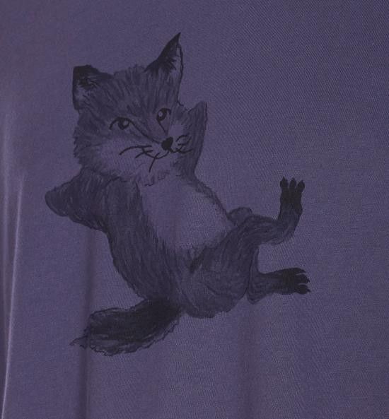Maison Kitsune MAISON KITSUNE Men T-Shirts OM00108KJ0008 0120 Purple Size US M / EU 48-50 / 2 - 3 Thumbnail