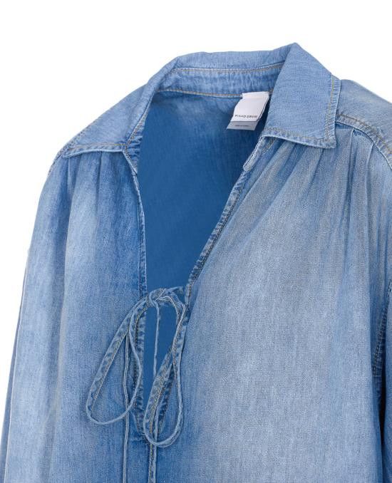 Pinko PINKO Women Shirts 104630 A2DTPJO Blue Size S / US 4 / IT 40 - 3 Thumbnail