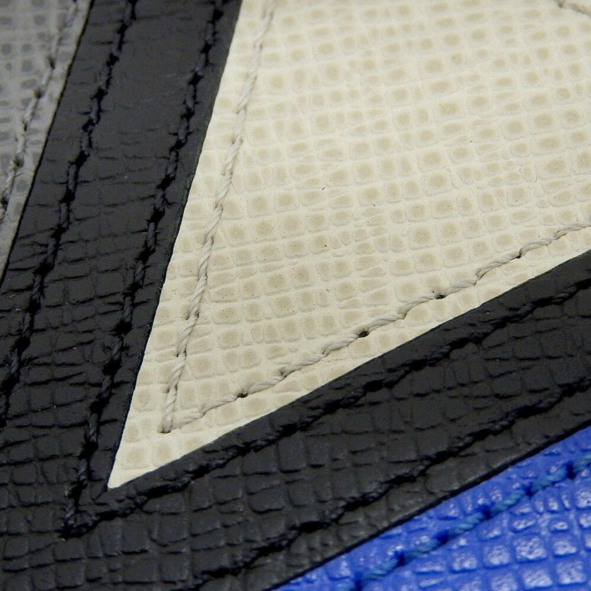 Louis Vuitton Louis Vuitton Taiga Portefeuille Brazza M30791 Bi-fold long wallet Leather Black x Blue V-shape Size ONE SIZE - 7 Thumbnail