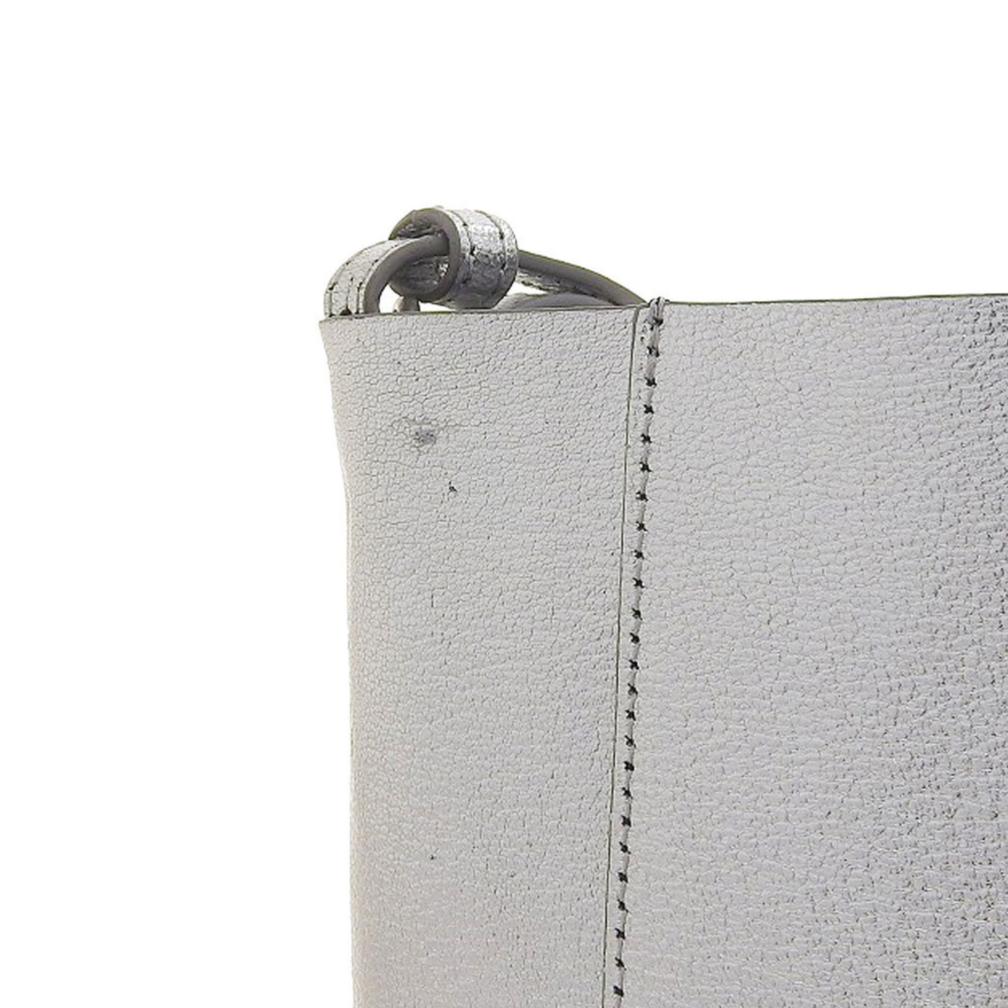 Celine CELINE Vertical Cabas Small Handbag Shoulder Bag Silver Size ONE SIZE - 5 Thumbnail